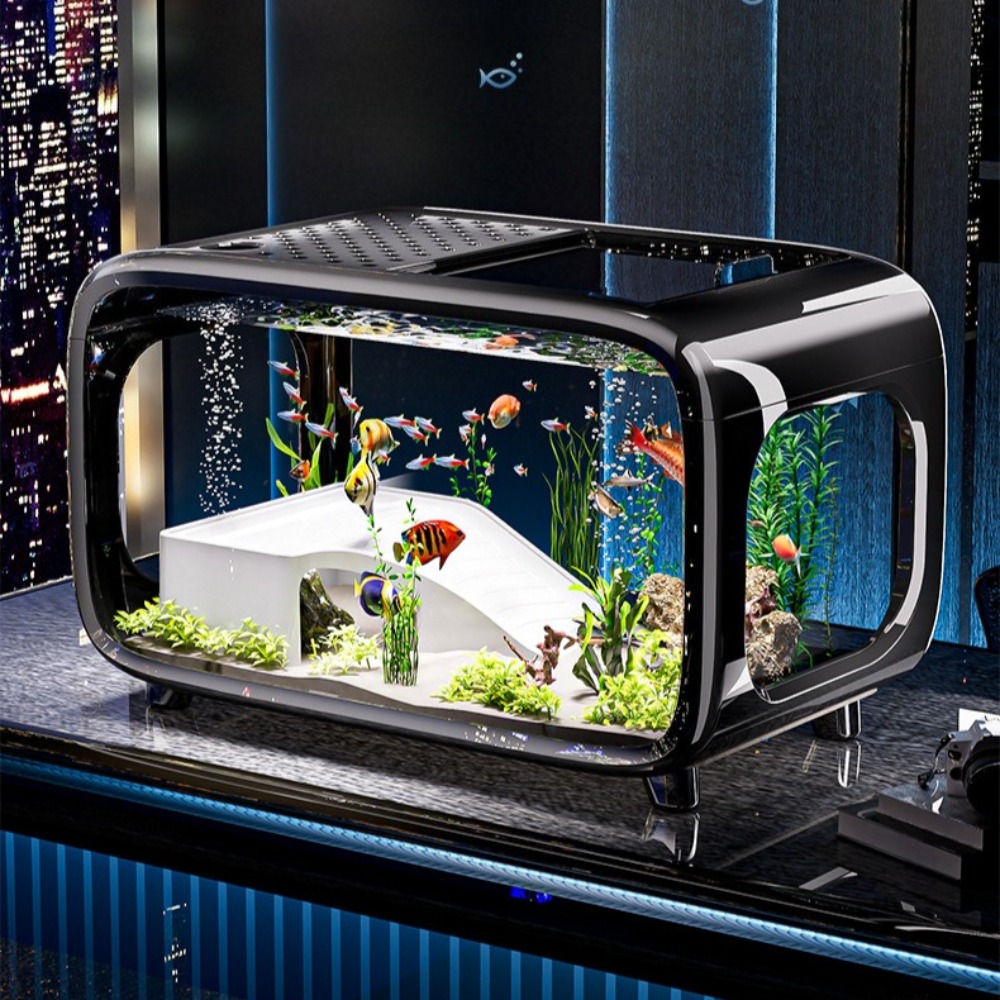Marine Aquarium Kit - Şeffaf Lüks Balık Tankı Dayanıklı Oturma