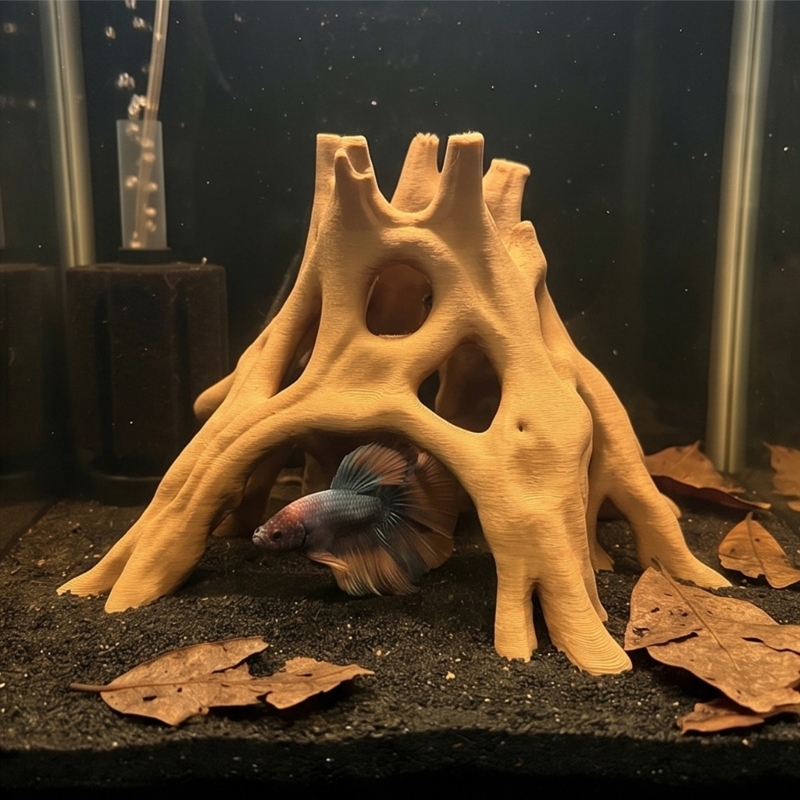 Doğal Kök Mağara Balık Saklanm - Aquarium Marine Rock incelemesi ve fiyatı