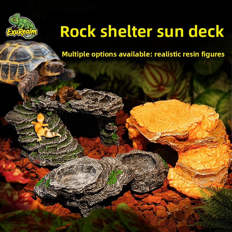 Reçine Yapımı Sürüngen Saklanm - Aquarium Marine Rock incelemesi ve fiyatı