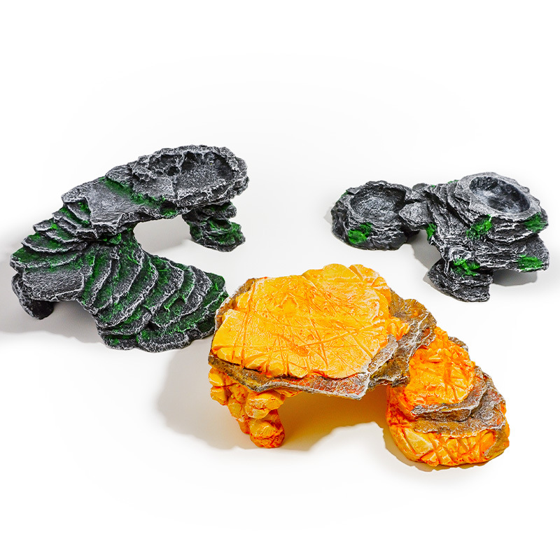 Reçine Yapımı Sürüngen Saklanm - Aquarium Marine Rock incelemesi ve fiyatı