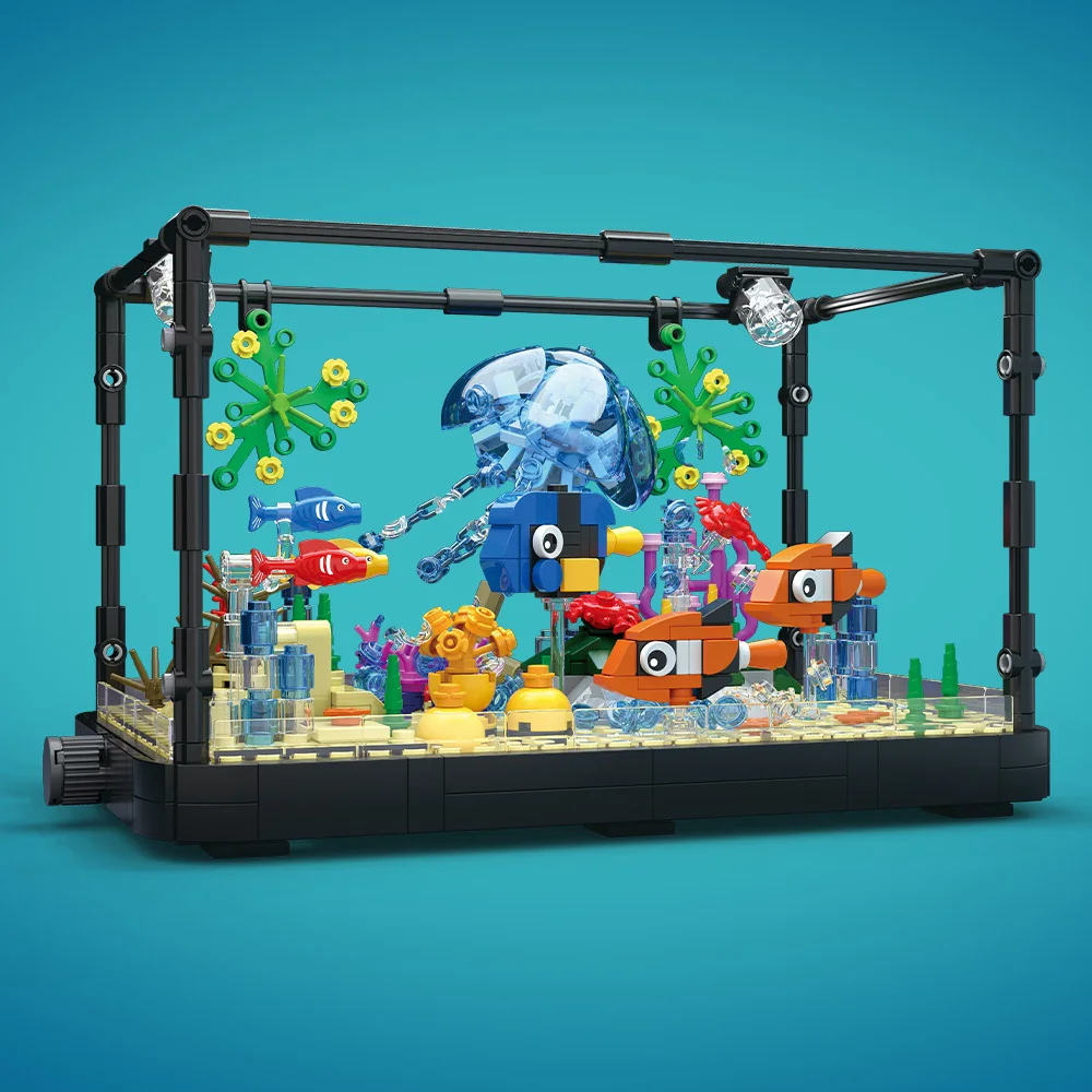 Işıklı Balık Tankı Yapım Blokl - Marine Aquarium Cube incelemesi ve fiyatı