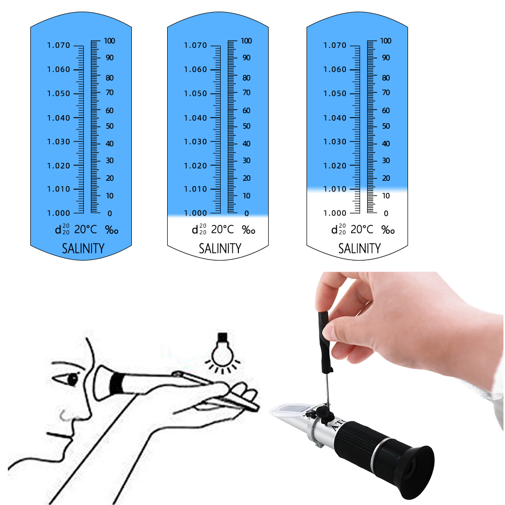 Tuzluluk Refraktometre 0-10% 1 - Marine Aquarium Refractometer incelemesi ve fiyatı