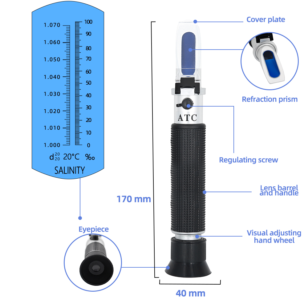 El Tuzluluk Refraktometre 0-10 - Marine Aquarium Refractometer incelemesi ve fiyatı