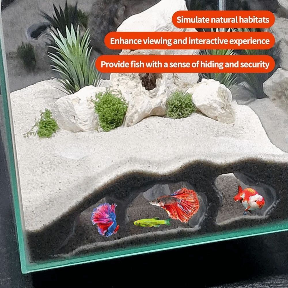 Komik 3D Baskılı Çakıl Tüneli  - Aquarium Marine Rock incelemesi ve fiyatı