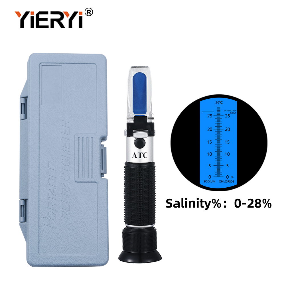 Yieryi taşınabilir 0-28% tuzlu - Marine Aquarium Refractometer incelemesi ve fiyatı